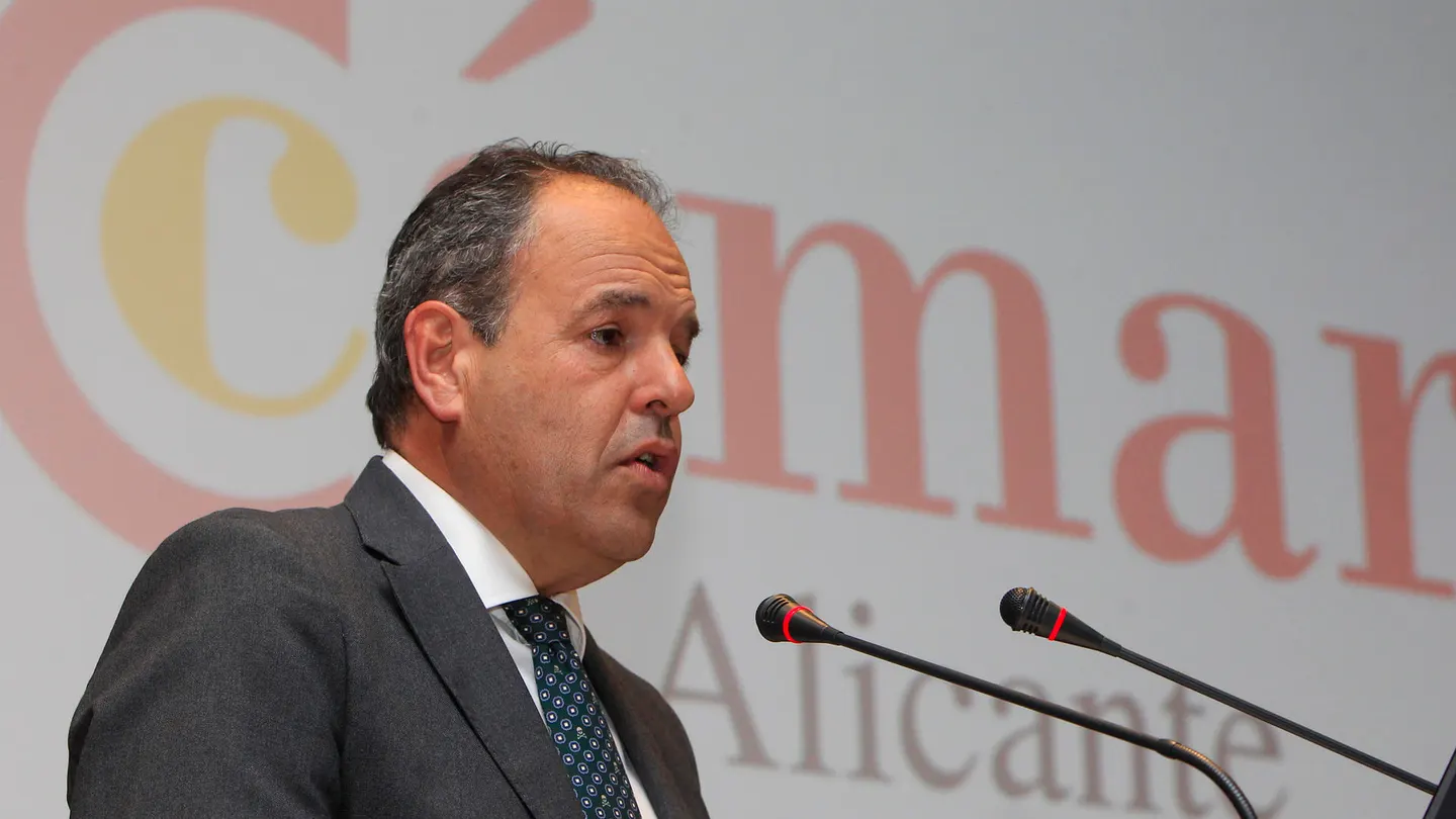 El presidente de la Cámara de Comercio de Alicante, Carlos Baño, en una imagen de archivo. El presidente de la Cámara de Comercio de Alicante, Carlos Baño, en una imagen de archivo.