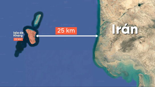 La isla de Jark, el enclave petrol&iacute;fero m&aacute;s importante de los iran&iacute;es que EEUU e Israel no se atreven a atacar
