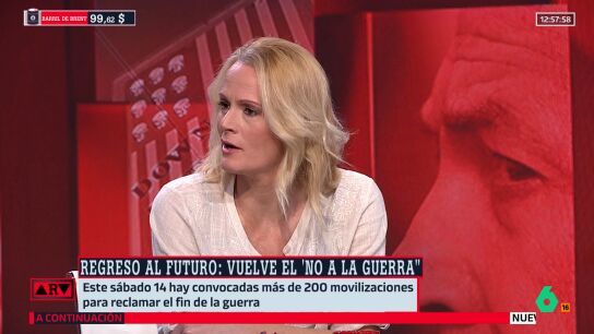 &iquest;Qui&eacute;n est&aacute; perdiendo en esta guerra? La pregunta de Zaida Cantera: "Las guerras no las gana nadie; las perdemos todos los que no las iniciamos"