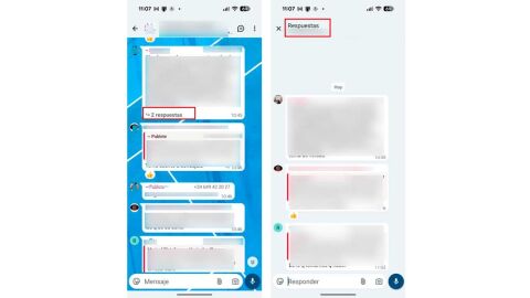 Así con las nuevas respuetas de WhatsApp