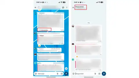 Así con las nuevas respuetas de WhatsApp Así con las nuevas respuetas de WhatsApp