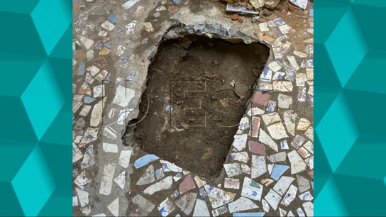 La arqueta donde encontraron los restos de Francisca Cadenas: en un patio bajo macetas y una lavadora a 23 metros de su casa La arqueta donde encontraron los restos de Francisca Cadenas: en un patio bajo macetas y una lavadora a 23 metros de su casa