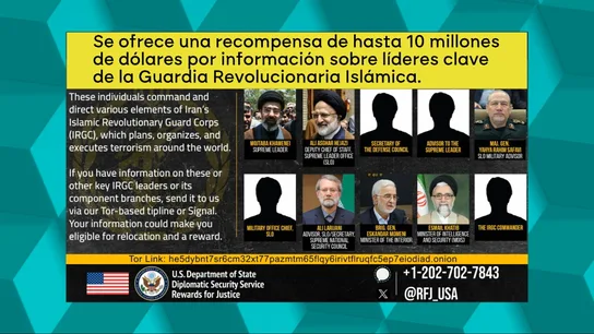 Recompensa por Mojtaba Jamenei y otros líderes de Irán Recompensa por Mojtaba Jamenei y otros líderes de Irán