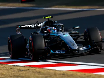 Andrea Kimi Antonelli con su Mercedes durante el GP de China Andrea Kimi Antonelli con su Mercedes durante el GP de China