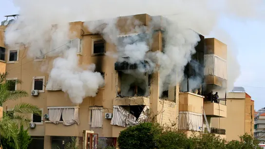 Imagen de un ataque israelí a una zona residencial en Líbano Imagen de un ataque israelí a una zona residencial en Líbano