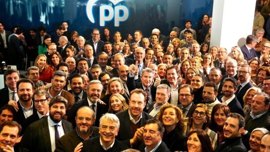 La Junta Directiva Nacional del PP tras la victoria de Alfonso Fern&aacute;ndez Ma&ntilde;ueco en las elecciones de Castilla y Le&oacute;n