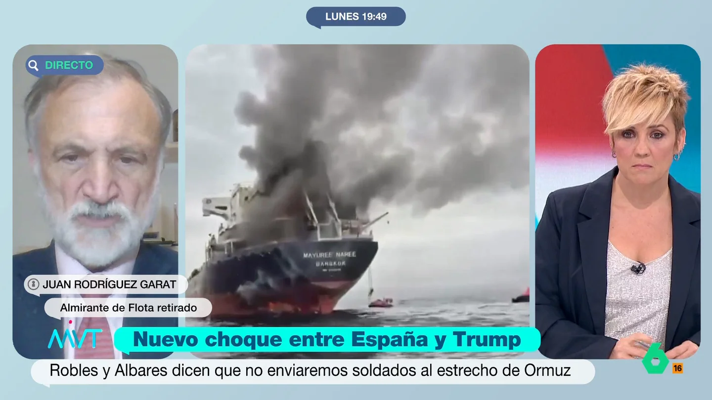 Juan Rodríguez Garat, sobre la petición de ayuda de Trump: "Ni un solo país de la OTAN va a apoyar esta iniciativa" El almirante de Flota retirado señala que el presidente de Estados Unidos "no tiene razón" en su postura ya que el tratado "es una alianza defensiva, no es para acompañar a un Estado agresor".
