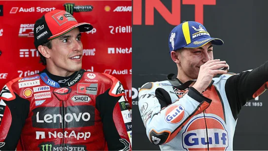 "Me impresiona luchar por el podio con él": Raúl Fernández no esconde su admiración por Marc Márquez "Me impresiona luchar por el podio con él": Raúl Fernández no esconde su admiración por Marc Márquez