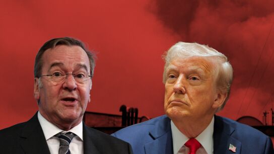 Boris Pistorius, ministro de Defensa alem&aacute;n, y Donald Trump