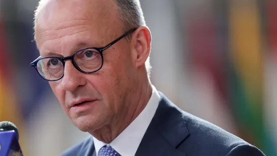 El canciller de Alemania, Friedrich Merz, llega a una reunión formal del Consejo Europeo en Bruselas, Bélgica. El canciller de Alemania, Friedrich Merz, llega a una reunión formal del Consejo Europeo en Bruselas, Bélgica.