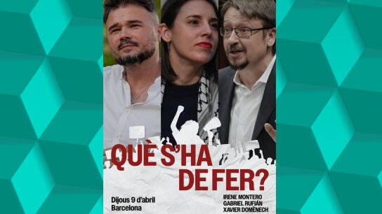 Rufi&aacute;n participar&aacute; en otro acto por la unidad de la izquierda con Irene Montero y Xavier Dom&egrave;nech