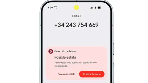 Aviso de fraude en la llamada en Teléfono de Google Aviso de fraude en la llamada en Teléfono de Google