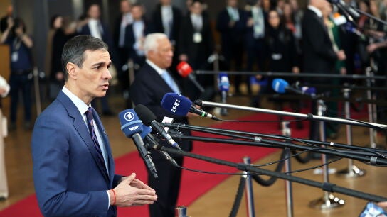 El presidente del Gobierno, Pedro S&aacute;nchez, este jueves en el Consejo Europeo