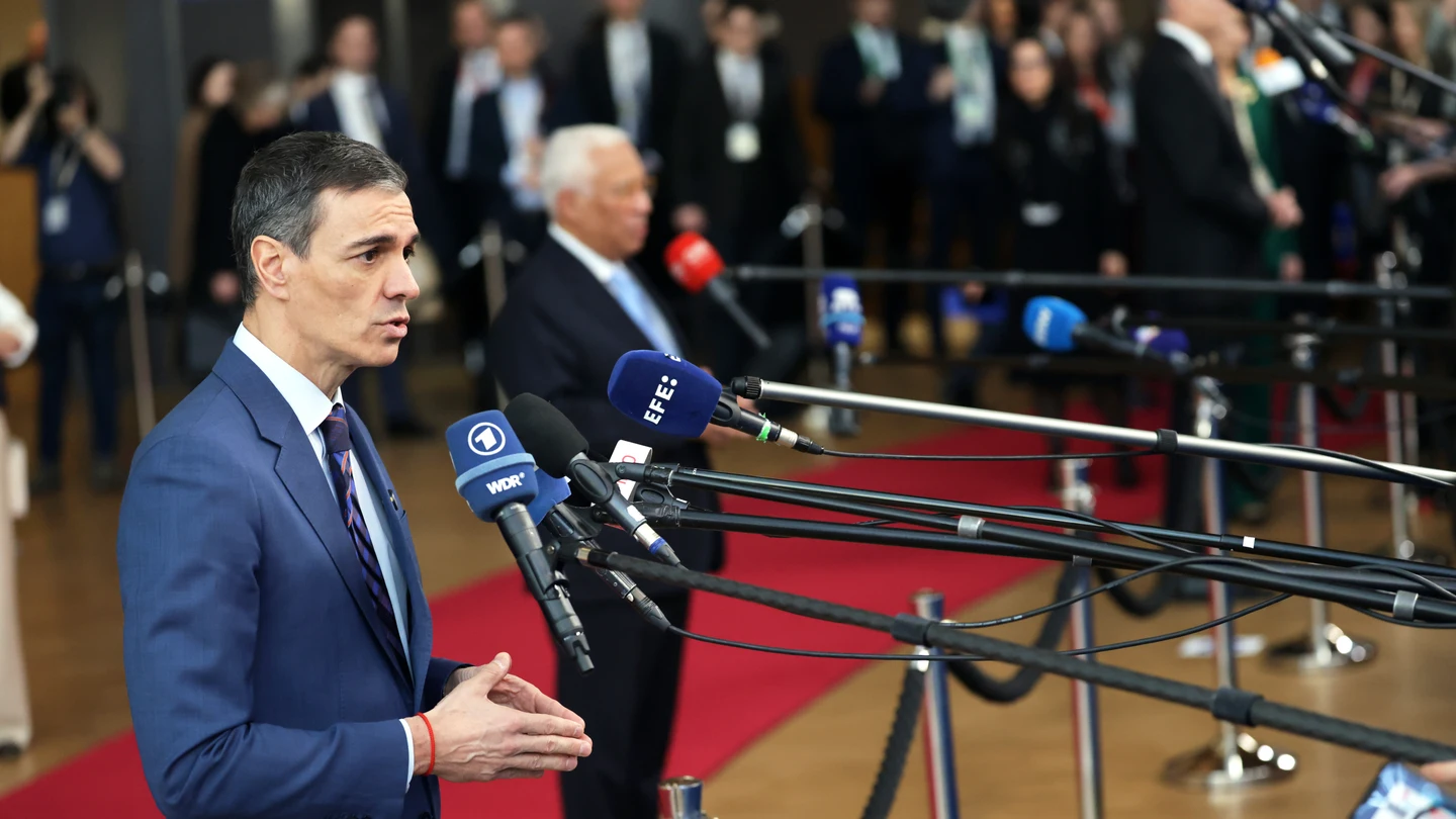 El presidente del Gobierno, Pedro Sánchez, este jueves en el Consejo Europeo El presidente del Gobierno, Pedro Sánchez, este jueves en el Consejo Europeo