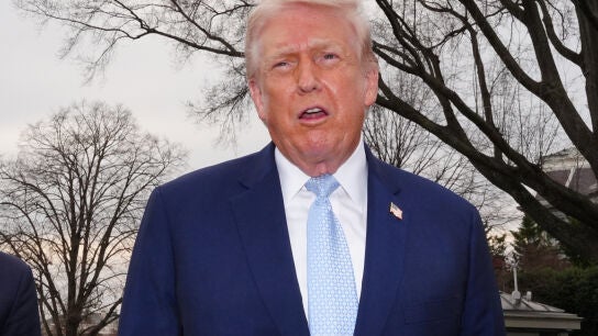 El presidente de Estados Unidos, Donald Trump, este viernes en Washington.