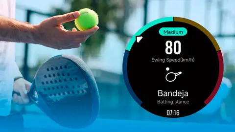 Seguimiento de pádel en el Mibro GS Pro2 Seguimiento de pádel en el Mibro GS Pro2