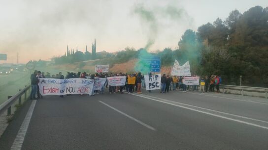 Huelga de profesores en Barcelona.
