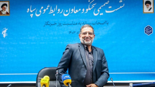 Ali Mohammad Naeini, portavoz del Cuerpo de la Guardia Revolucionaria, en una imagen de archivo