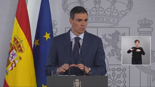 El presidente del Gobierno, Pedro S&aacute;nchez