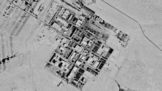 Imagen de sat&eacute;lite tomada en 1971 y posteriormente desclasificada por EEUU de la planta de Dimona