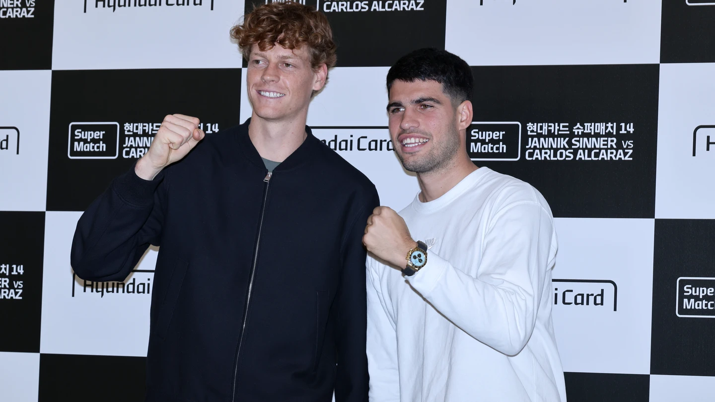 Carlos Alcaraz y Jannik Sinner Corea del Sur 2026 Carlos Alcaraz y Jannik Sinner Corea del Sur 2026