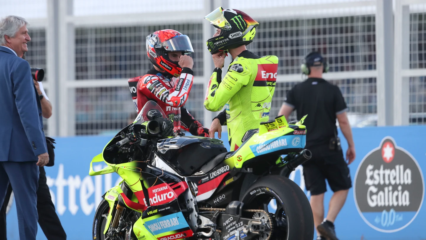 Fabio Di Giannatonio y Marc Márquez Fabio Di Giannatonio y Marc Márquez