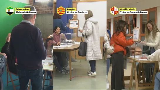 PP y Vox siguen sin cerrar un pacto que cierre gobiernos en Extremadura, Aragón y Castilla y León PP y Vox siguen sin cerrar un pacto que cierre gobiernos en Extremadura, Aragón y Castilla y León