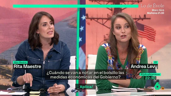 Rita Maestre, a Andrea Levy: "Si aquí gobernaran Feijóo y Abascal, estarías apoyando en las ruedas de prensa a Netanyahu y Trump" Rita Maestre, a Andrea Levy: "Si aquí gobernaran Feijóo y Abascal, estarías apoyando en las ruedas de prensa a Netanyahu y Trump"