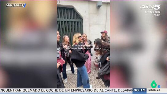 El v&iacute;deo viral de Sydney Sweeney con unas espa&ntilde;olas en plena despedida de soltera en Lisboa