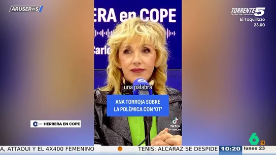 Ana Torroja, sobre que quisieran quitar la palabra "mariconez" del tema de Mecano: "Todo parece ahora que molesta" Ana Torroja, sobre que quisieran quitar la palabra "mariconez" del tema de Mecano: "Todo parece ahora que molesta"