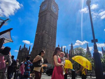 Jornada muy calurosa en Londres