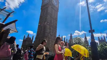 Jornada muy calurosa en Londres Jornada muy calurosa en Londres