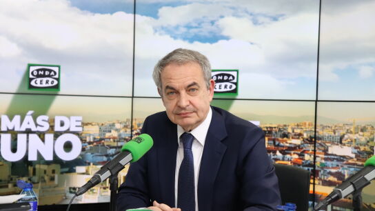 El expresidente Jos&eacute; Luis Rodr&iacute;guez Zapatero, durante la entrevista en M&aacute;s de uno/ Samuel Portillo