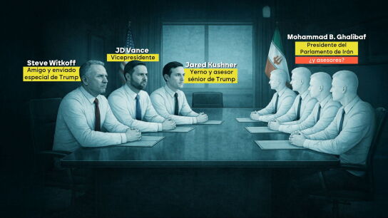 Los supuestos integrantes de la mesa de negociaci&oacute;n entre EEUU e Ir&aacute;n