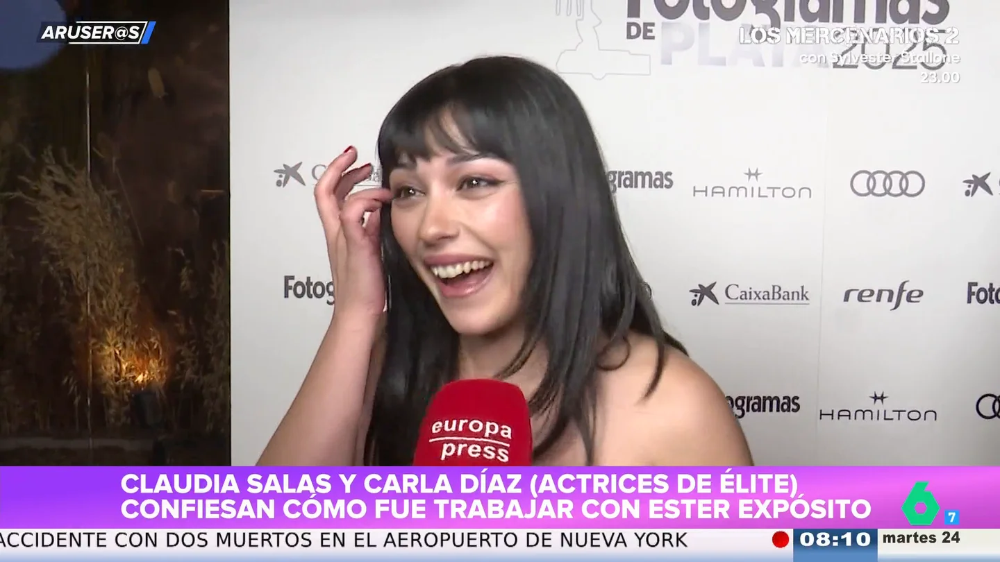 Así reaccionan Carla Díaz y Claudia Salas al preguntarles por la relación de Ester Expósito y Mbappé: "¿Quién es ese?" Así reaccionan Carla Díaz y Claudia Salas al preguntarles por la relación de Ester Expósito y Mbappé: "¿Quién es ese?"