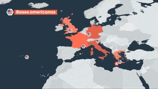 Bases americanas en Europa.