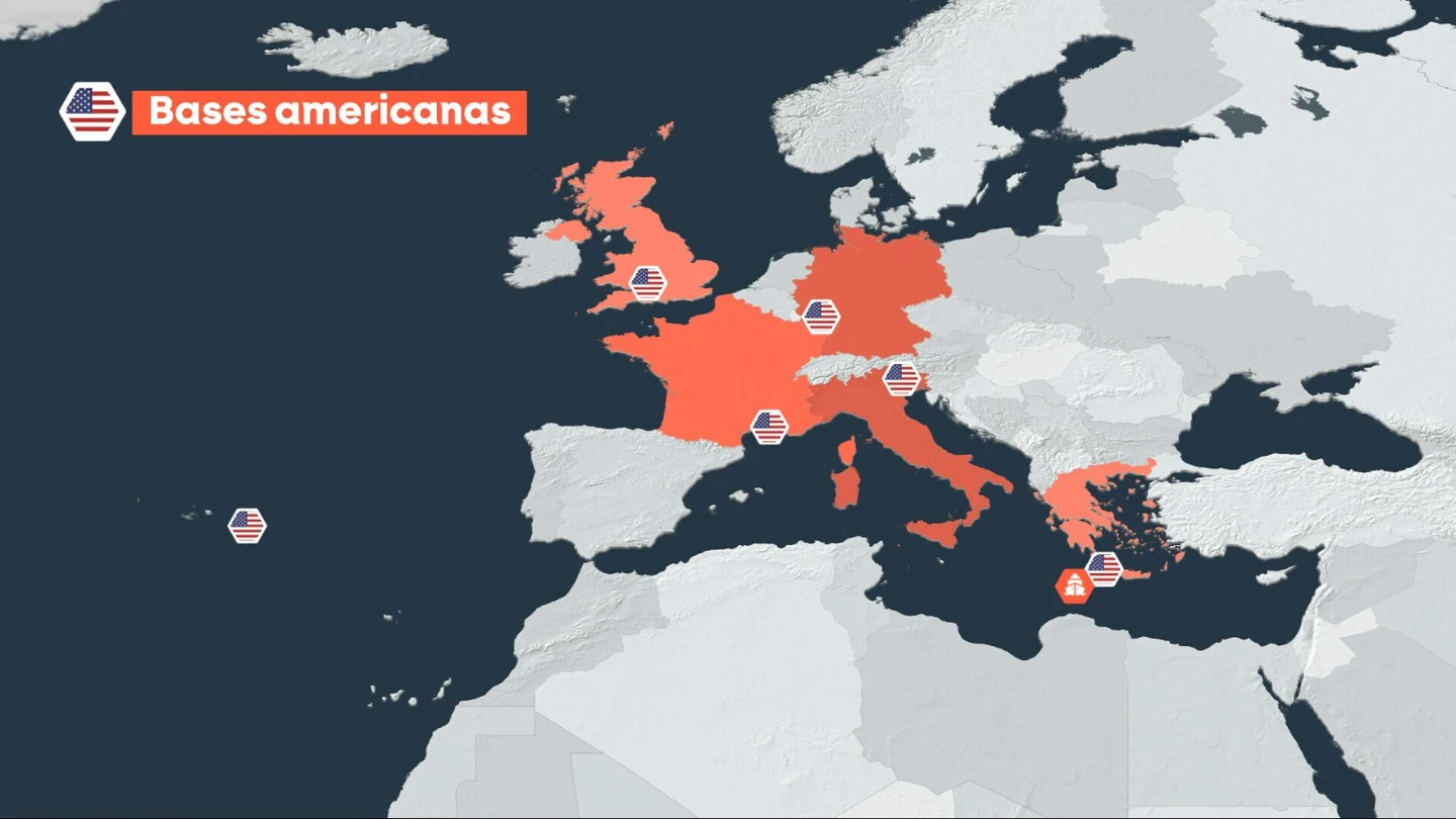 Bases americanas en Europa. Bases americanas en Europa.