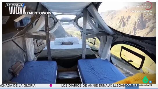 As&iacute; es uno de los hoteles m&aacute;s extremos del mundo, a 400 metros de altura en una monta&ntilde;a de Per&uacute;: &iquest;Tirolina o escaleras?"