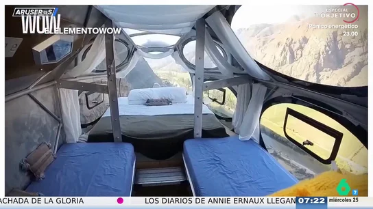 Así es uno de los hoteles más extremos del mundo, a 400 metros de altura en una montaña de Perú: ¿Tirolina o escaleras?" Así es uno de los hoteles más extremos del mundo, a 400 metros de altura en una montaña de Perú: ¿Tirolina o escaleras?"