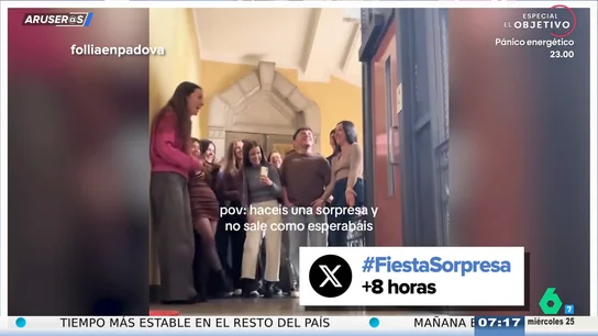 Se larga de su propia fiesta sorpresa y pide por WhatsApp a sus amigos que se marchen: "No me gusta que aparezcáis en mi casa sin preguntar" Se larga de su propia fiesta sorpresa y pide por WhatsApp a sus amigos que se marchen: "No me gusta que aparezcáis en mi casa sin preguntar"