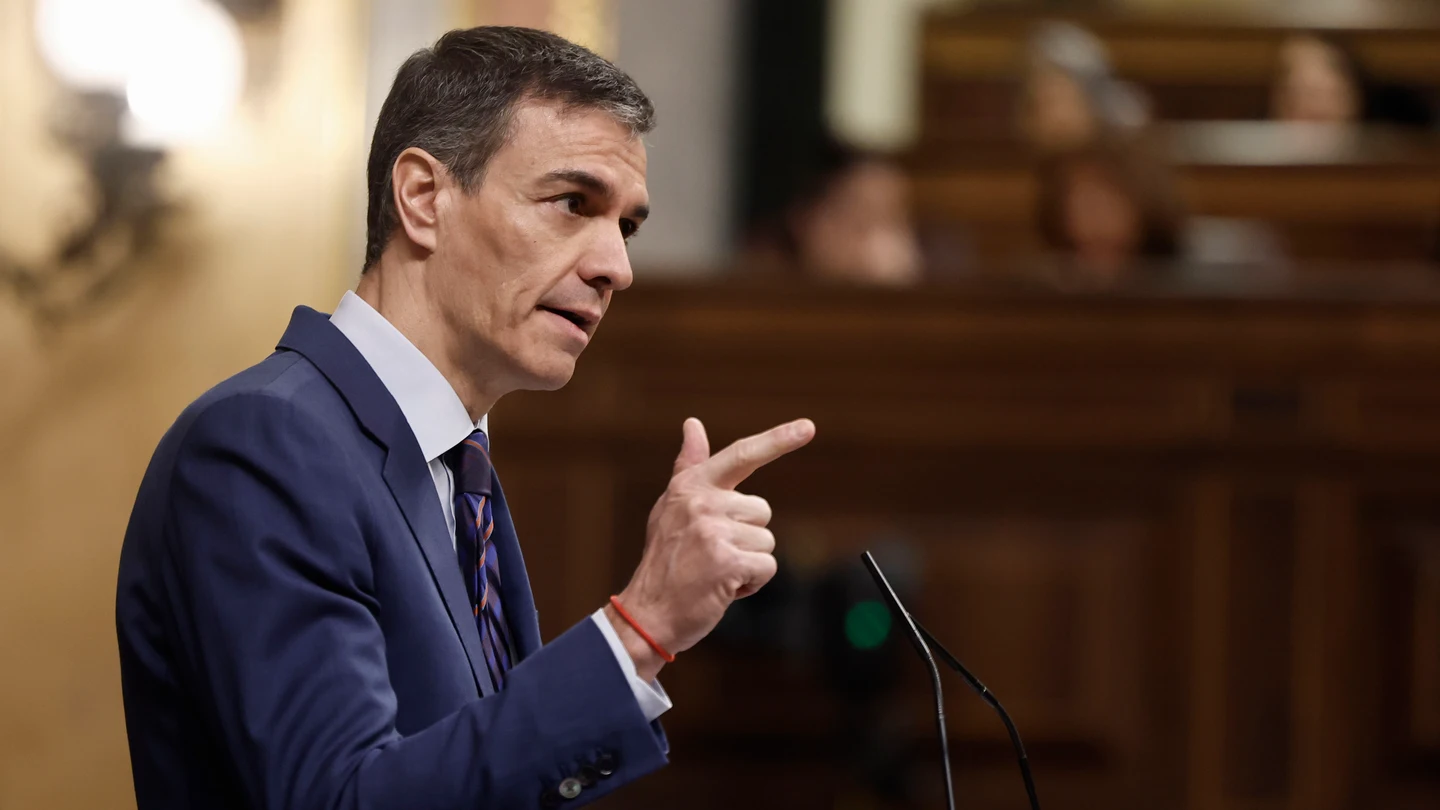 El presidente del Gobierno, Pedro Sánchez interviene este miércoles durante el pleno del Congreso de los Diputados El presidente del Gobierno, Pedro Sánchez interviene este miércoles durante el pleno del Congreso de los Diputados