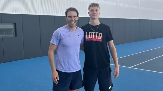 Rafa Nadal y Martín Landaluce Rafa Nadal y Martín Landaluce