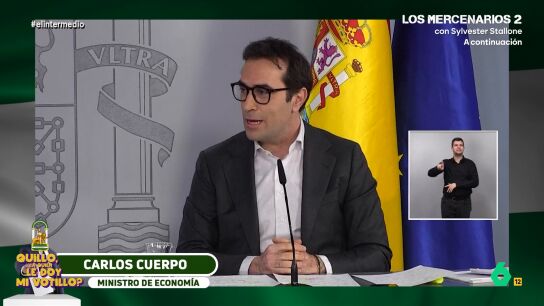 Wyoming se&ntilde;ala que "alguien" est&aacute; "algo subidito": "Alguien que est&aacute; a punto de pedir que no le llamen se&ntilde;or Cuerpo, sino ministro Cuerpazo"