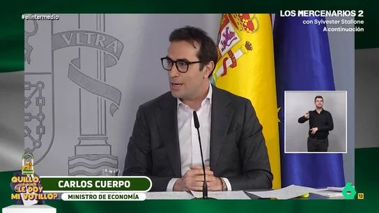 Wyoming señala que "alguien" está "algo subidito": "Alguien que está a punto de pedir que no le llamen señor Cuerpo, sino ministro Cuerpazo" Wyoming señala que "alguien" está "algo subidito": "Alguien que está a punto de pedir que no le llamen señor Cuerpo, sino ministro Cuerpazo"