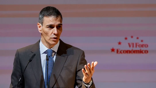 El presidente del Gobierno, Pedro Sánchez, durante su intervención en el VI Foro Económico de 'elDiario.es' El presidente del Gobierno, Pedro Sánchez, durante su intervención en el VI Foro Económico de 'elDiario.es'