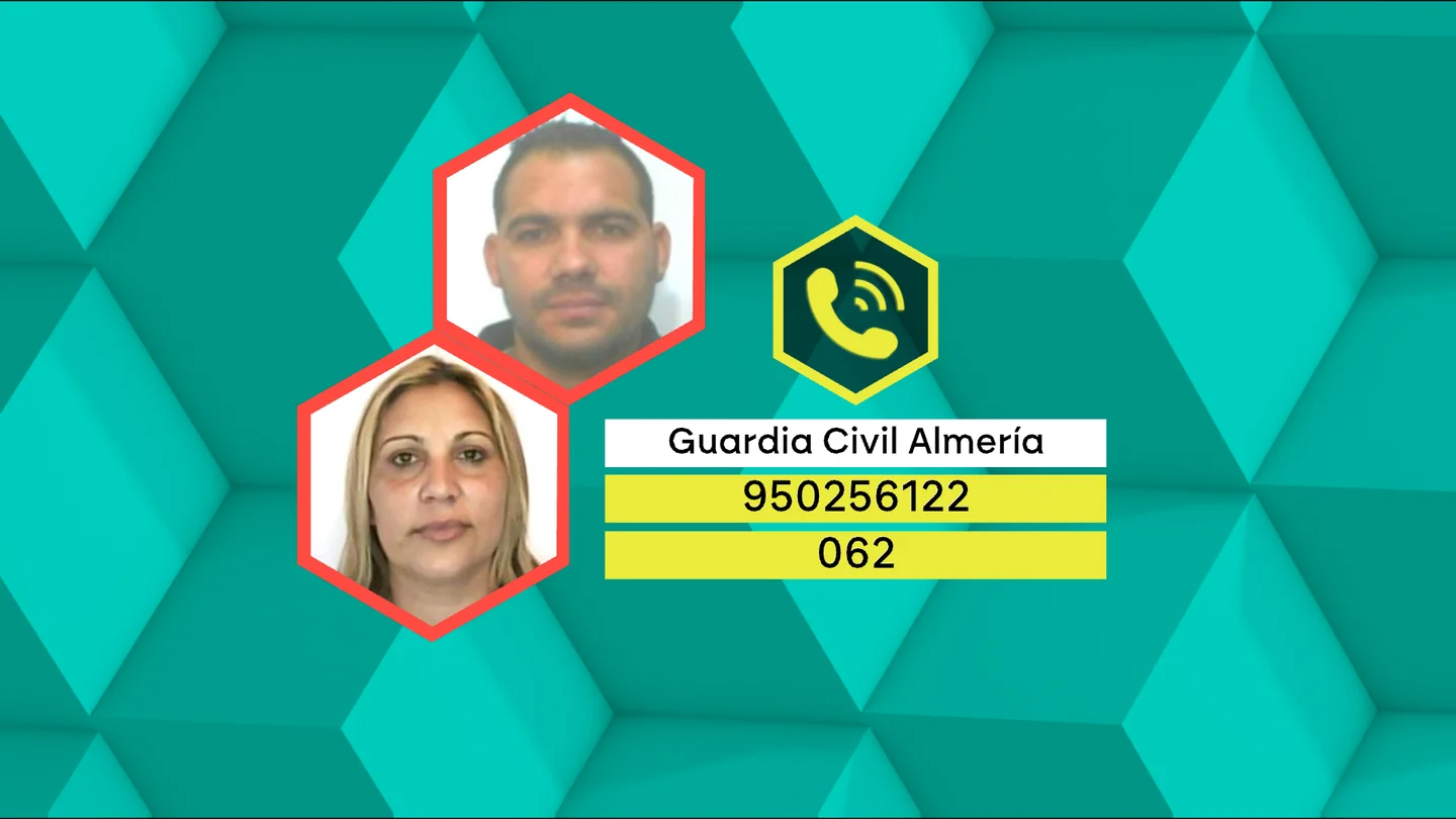 La Guardia Civil pide la colaboración ciudadana para encontrar a los dos sospechosos del tiroteo de Rioja (Almería) donde murió una mujer La Guardia Civil pide la colaboración ciudadana para encontrar a los dos sospechosos del tiroteo de Rioja (Almería) donde murió una mujer