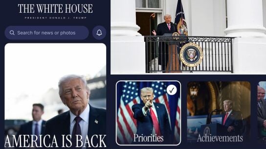 Im&aacute;genes de 'The White House', la app que "te mantiene conectado con Donald Trump".