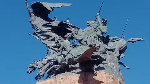 Parte superior del monumento al Ejército de los Andes Parte superior del monumento al Ejército de los Andes
