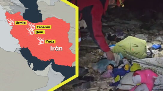 Mapa de los últimos ataques israelíes sobre barrios residenciales de Irán