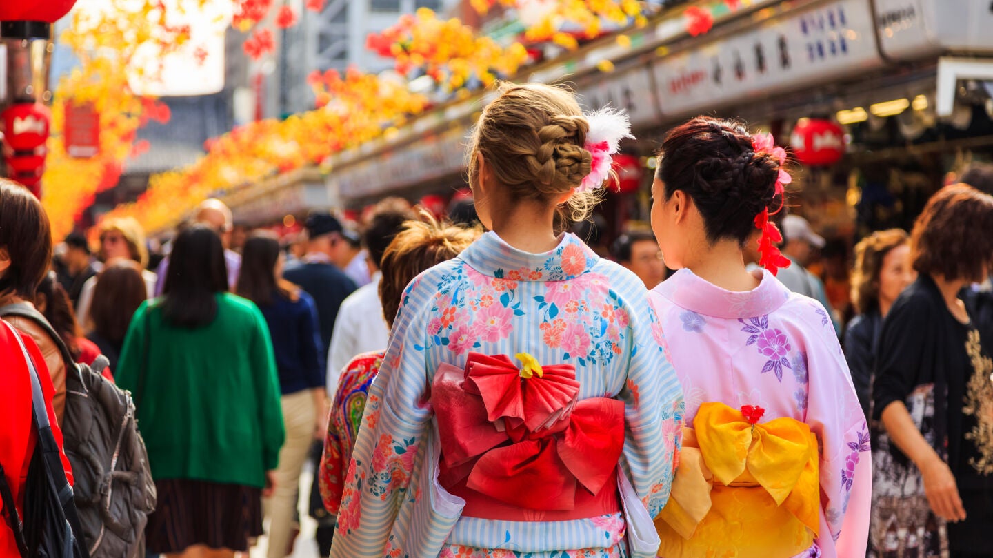 Turistas en Jap&oacute;n
